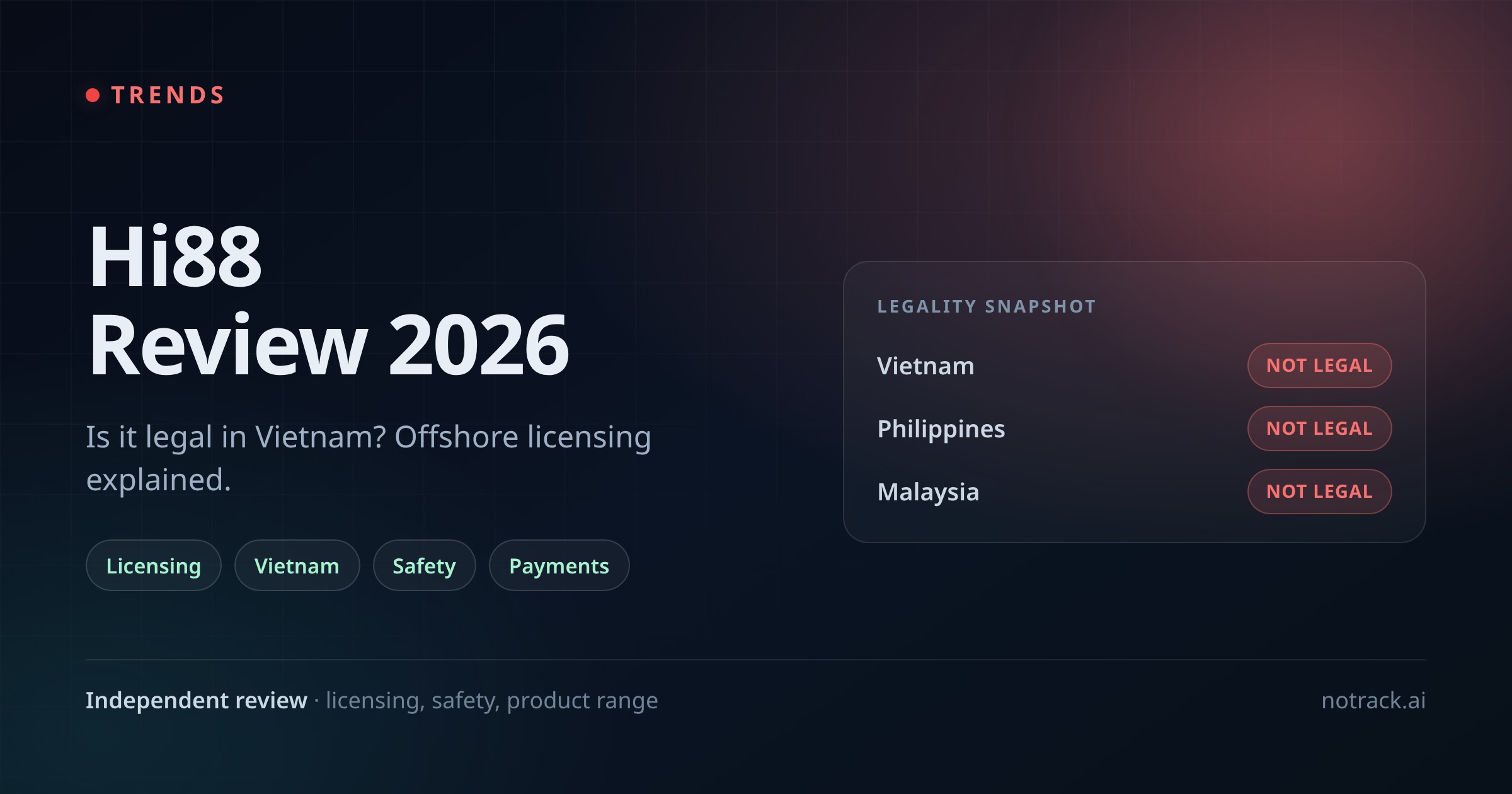 Hi88 Review 2026: Is the Brand Legal in Vietnam? Licensing & Full Product Range