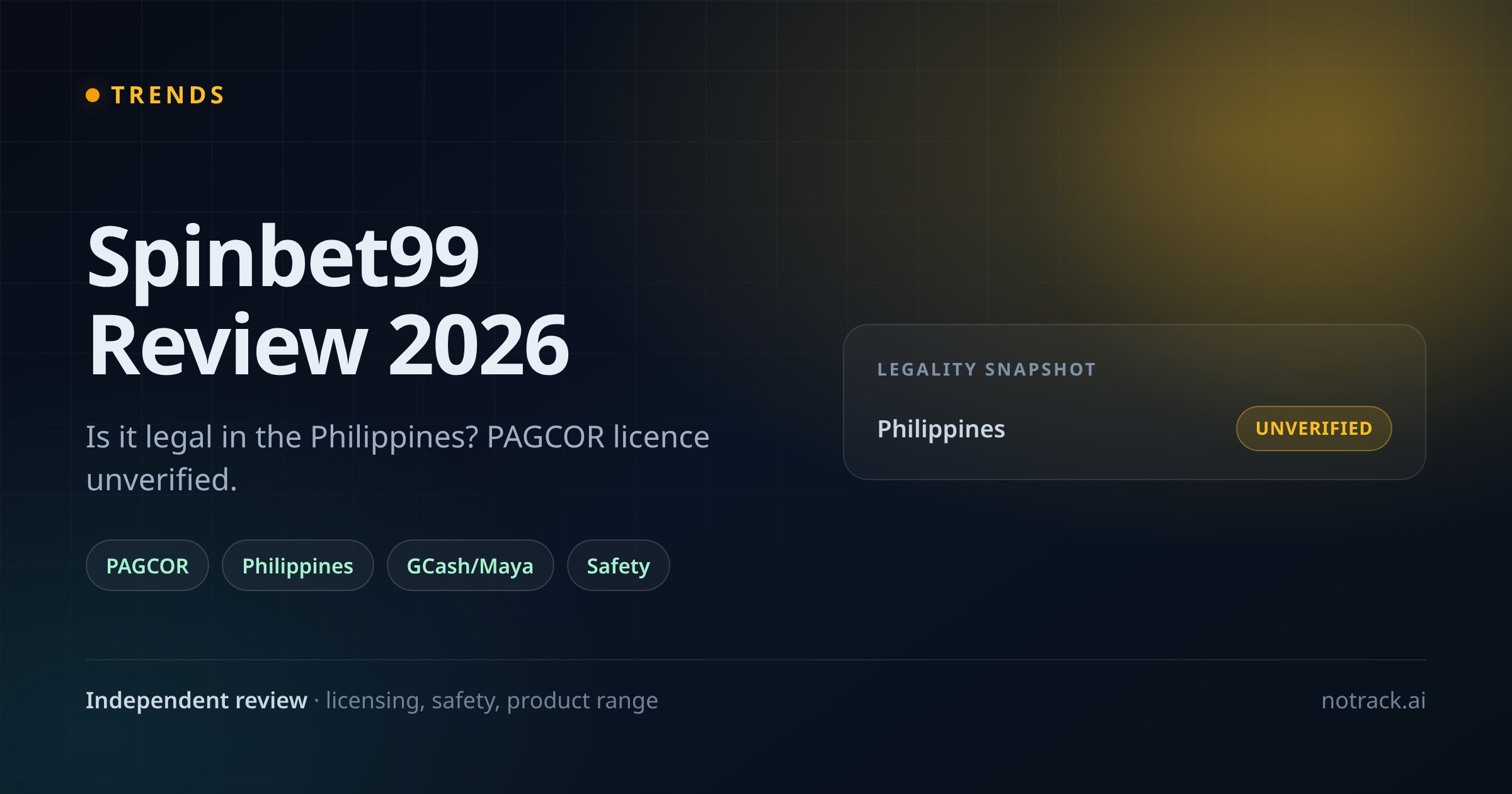 Spinbet99 Review 2026: Is It Legal in the Philippines? PAGCOR Rules & Product Range