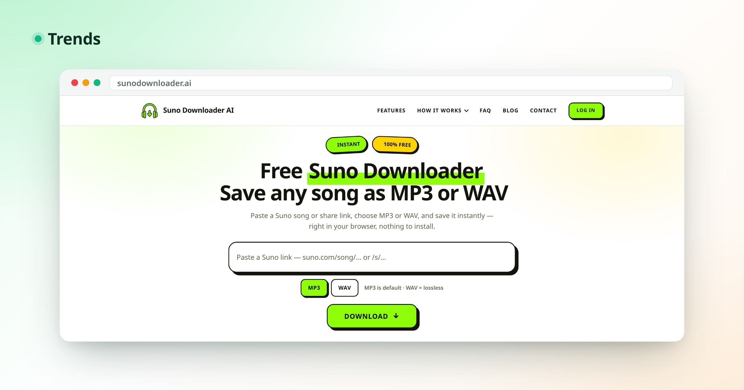 Suno Downloader: How a 53-Kilobyte Node Service Turns Any Suno Link Into an MP3 or a Lossless WAV